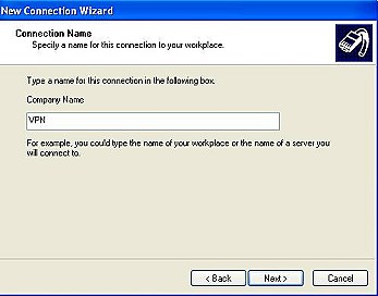 Windows XP VPN Setup